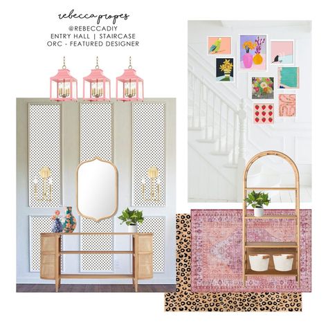 One Room Challenge Week 2 | Rebecca Propes Design & DIY Stairwell Makeover, Rebecca Propes, Leopard Print Rug, Eclectic Gallery Wall, Art Mat, One Room Challenge, Challenge Week, Well Woven, Room Challenge