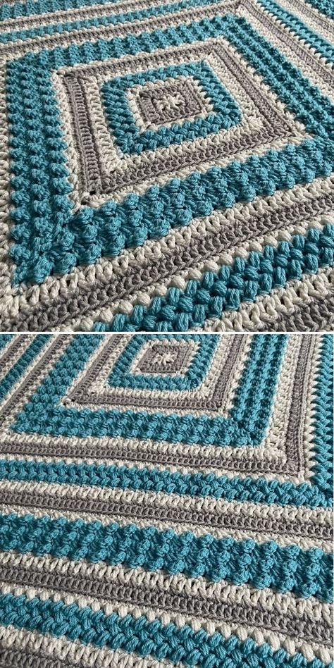 Textured Crochet Blankets – 1001 Patterns 2 Color Crochet Blankets, Mixed Stitch Crochet Blanket Free Pattern, Caron Cakes Afghan Patterns Crochet, Crochet Afghans Patterns, King Size Crochet Blanket Patterns Free, Sampler Afghan Crochet Pattern, From The Center Crochet Blanket, Crochet Rectangle Blanket Pattern, Crochet Blanket Patterns In The Round