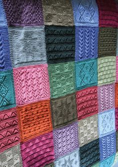 All Releases: Pure Wool Worsted Mystery Afghan Knit-A-Long | Knitrowan Knit Blanket Squares Block Patterns, Knit Throw Blanket Pattern, Knit Afghan Patterns, Knit Baby Blanket Pattern Free, Knit Afghan, Knitted Blanket Squares, Knitting Squares, Afghan Squares, Knitting Blocking