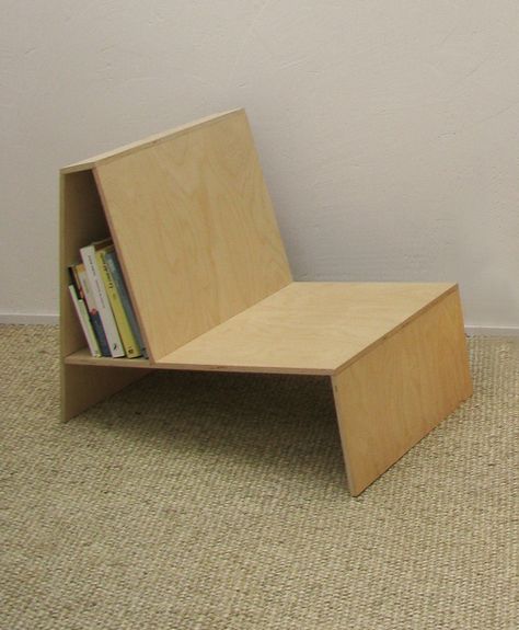 Plywood Chair, Furniture Ads, Furnishings Design, Plywood Furniture, Furniture Hacks, Arm Chairs, Furniture Inspiration, Book Shelf, Repurposed Furniture