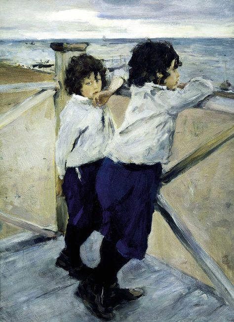 Valentin Serov, Paintings Tumblr, Russian Impressionism, Michael Angelo, Figurative Kunst, Russian Painting, Arte Van Gogh, Van Gogh Art, Paul Gauguin