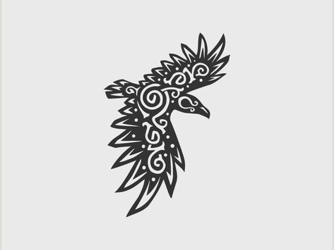 Norse Raven Tattoo, Raven Logo Design, Nordic Raven Tattoo, Norse Patterns, Odin's Ravens Tattoo, Norse Raven, Tattoo Fixes, Norse Design, Raven Logo