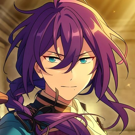 Enstars Icons, Photo Widget, Widget For Iphone, Star Character, Rhythm Games, Game Icon, Ensemble Stars, Music Star, Purple Hair