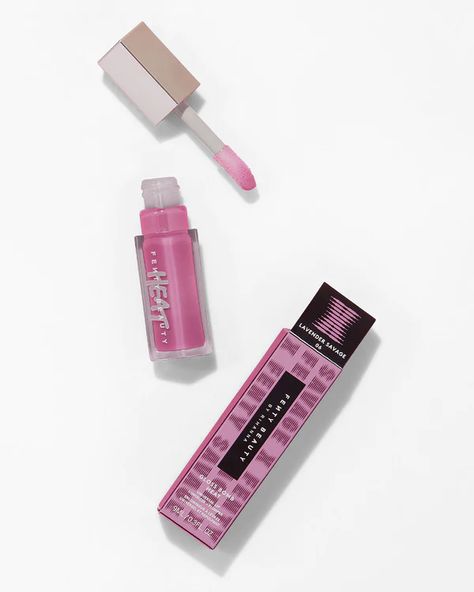 Fenty Beauty Lip Gloss, Tinted Lips, Rihanna Fenty Beauty, Creamy Color, Beauty Games, Luminizer, Rihanna Fenty, Cream Blush, Makeup Items