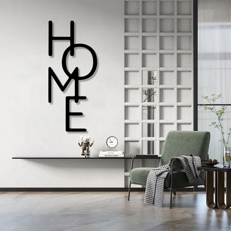 PRICES MAY VARY. Metal Letters Home Decor: At the heart of this metal wall decor lies the word "HOME" , beautifully vertical designed in a timeless font, the special design makes the home signs more beautiful and attractive Firm in Construction: The home sign wall decor is made of quality metal material, safe and orderless, not easy to break, fade or deform, and can provide you with long time service Facilitate Your Hanging: The vertical metal wall art features holes on the surface, with easy-to Cross Wall Decor Living Rooms, Bottom Of Stairs Wall Decor, Outside House Decorations, Foyer Wall Art, Wall Decor Foyer, Stairs Wall Decor, Home Sign Wall Decor, Hope Decor, Decor For Entryway