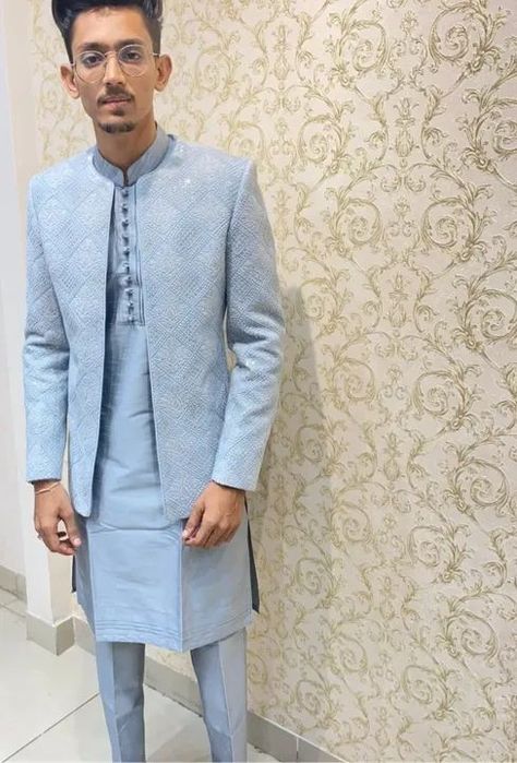 Mens Designer Kurta, Pathani For Men, Ganesha Art Illustration, Indian Wedding Suits Men, Sangeet Ceremony, Wedding Kurta For Men, Stylish Men Wear, Groom Dress Men, Wedding Kurta