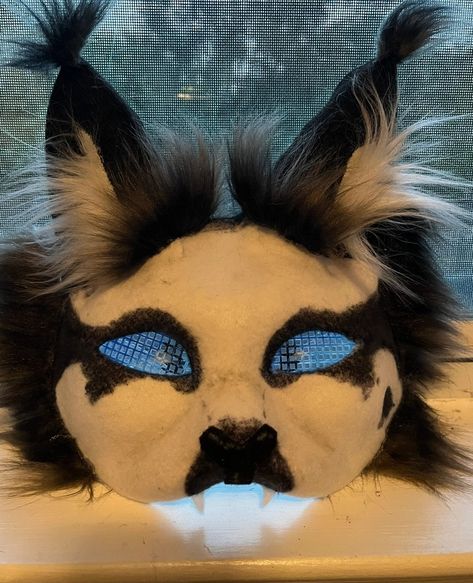 Cat Mask Ideas, Therian Mask Ideas, Therian Ideas, Therian Gear, Therian Pfp, Masks Ideas, Felt Animal Masks, Therian Masks, Cat Masks