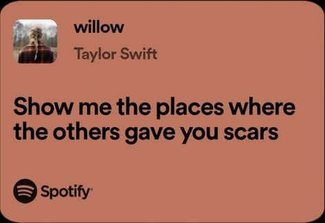 Willow Lyrics Taylor Swift, Willow Lyrics, Taylor Swift Lyrics Spotify, Willow Taylor Swift, Taylor Swift Willow, Hiphop Dance, Lyrics Spotify, Song Of The Day, Taylor Swift Song Lyrics