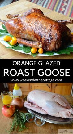 Roasted Goose Recipes, Christmas Goose Recipes, Goose Recipes Wild, Goose Roast, How To Cook Goose, Roast Goose Recipes, Roasted Goose, Christmas Main Course, Roast Goose