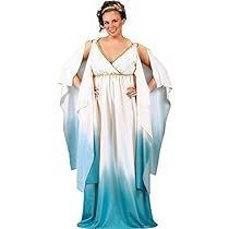 Greek Goddess Fancy Dress, Goddess Fancy Dress, Greek Goddess Costume, Plus Size Costume, Leaves Headband, Goddess Costume, Fancy Dress Outfits, Fun World, Greek Goddess