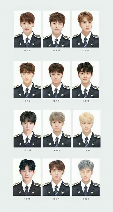 The Boyz Group Photo, The Boyz Ot11, The Boyz Members, Pass Photo, Futurisme Retro, Chang Min, Kim Younghoon, Id Photo, Aesthetic Boys