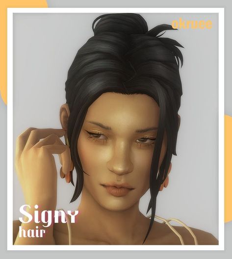 Sims Tiktok, Sims 4 Messy Hair, Sims 4 Cc Hair, Claw Clip Hair, Cc Hair, Y2k Hair, Pelo Sims, Sims 4 Mm Cc, Play Sims