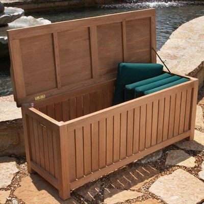 Ottoman Chest, Teak Deck, Deck Building Plans, Build A Deck, Laying Decking, Outdoor Storage Bench, Cedar Deck, Deck Boxes, Teak Outdoor Furniture