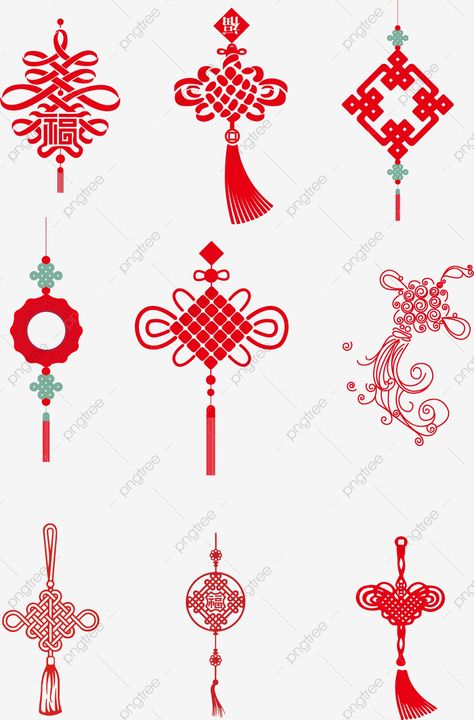 Wedding Knot, Knot Tattoo, Chinese Festival, Year Of The Pig, New Year Png, Red Lantern, Chinese Knot, Knot Design, Mid Autumn Festival