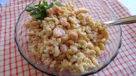 Shrimp Pasta Salad Recipe Shrimp Macaroni Salad, Shrimp Macaroni, Old Bay Shrimp, Shrimp Pasta Salad, Easy Pasta Salad Recipe, Pasta Salad Recipe, Easy Pasta Salad, Summer Pasta Salad, Seafood Salad