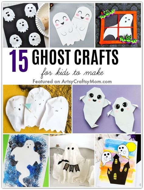 They may not scare you, but these goofy ghost crafts will definitely have you entertained! Enjoy the season of spirits with a cute little ghost or two! Ghost Crafts Preschool, Halloween Ghost Crafts, Ghost Pinata, Ghost Crafts For Kids, Halloween Ghost Craft, Halloween Crafts For Kids To Make, Ghost Craft, Halloween Origami, Ghost Crafts