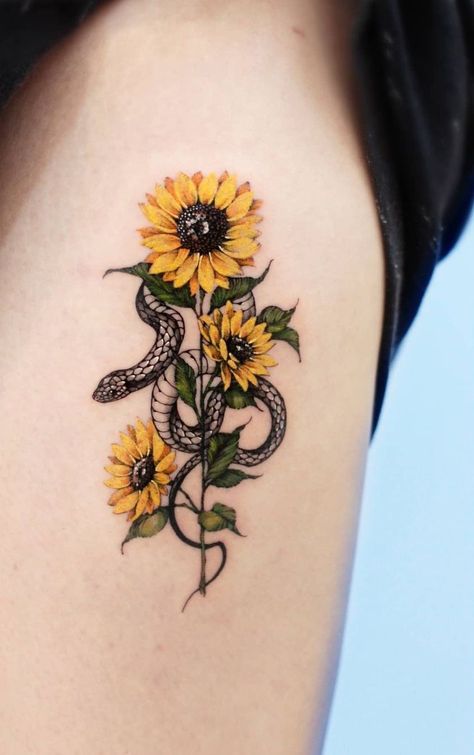 Cool Sunflower Tattoos, Tattoos For Hope, Behind The Ear Tattoos For Women, Sunflower Chest Tattoo Female, Charlie Tattoo, Growth Tattoos, Tattoos Butterfly, Tattoos Aesthetic, Guys Tattoos