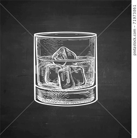 Whiskey Glass Drawing, Whiskey Still, Whiskey Bar, Whisky Glass, Chalk Drawings, Chalkboard Art, Book Art Drawings, Chalk Art, Simple Art