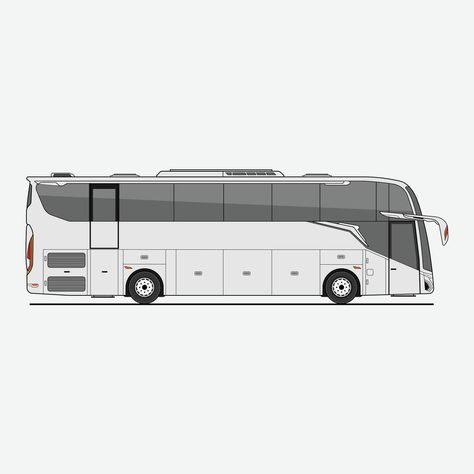 The Illustration of Mock Up Bus Right Side Mobil Bus, Bus Drawing, Logo Banners, Paper Models, Marketing Design, Custom Illustration, Business Plan, Custom Branding, Custom Packaging