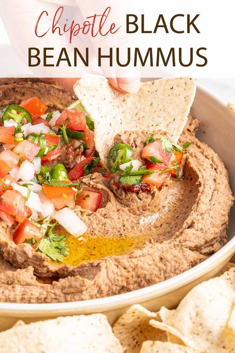 Mexican Hummus, Chipotle Hummus Recipe, Black Bean Hummus Recipe, Traditional Hummus Recipe, Traditional Hummus, Recipe Hummus, Black Bean Hummus, Chipotle Black Beans, Chickpea Hummus