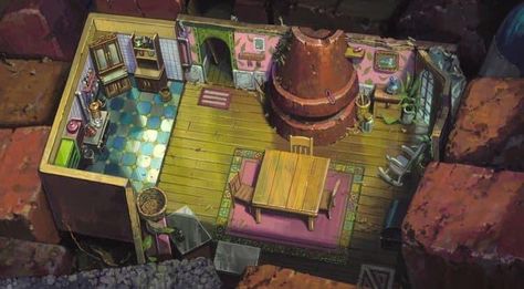 Borrowers Art, Arrietty House, The Borrower Arrietty, The Secret World Of Arrietty, 하울의 움직이는 성, Secret World Of Arrietty, Chihiro Y Haku, The Secret World, Studio Ghibli Movies