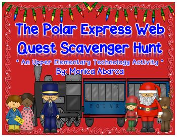 The Polar Express Web Quest Scavenger Hunt Polar Express Scavenger Hunt, Polar Express Classroom Activities, Polar Express Lesson Plans, Polar Express Lessons, Polar Express Reading Activities, Chris Van Allsburg, Where To Order Polar Express Decro, Computer Lessons, The Polar Express