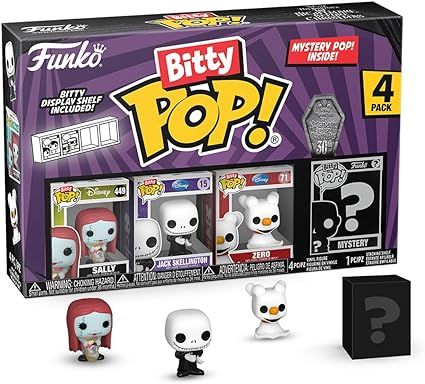 Funko Bitty POP! the Nightmare Before Christmas - Sally - Including A Surprise Mystery Mini Figure - 0.9 Inch (2.2 Cm) - TNBC Collectable - Stackable Display Shelf Included Bitty Pop, Nightmare Before Christmas Sally, Pop Box, Disney Pop, Goblin King, The Munsters, Random Items, Acrylic Display Case, Pop Toys