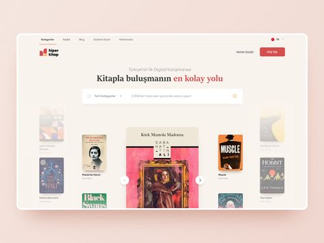 Library Web Design, Book Website Design, App Creation, Web Design Inspiration Layout, Web Design Books, Web Design Creative, Book Website, Design Sites, Web Design Ux Ui