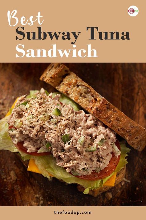 Are you feeling hungry like anything? This Subway tuna sandwich recipe will satiate your hunger better than anything. The amazingly toasted bread and tuna will leave your stomach happy and whole. Reach out to TheFoodXP in order to get your hands on the entire recipe. #subwaytunasandwich #tunasandwich #subwaytunasandwichrecipe #subway #copycatsubwaytunasandwich #tunasandwichrecipessubway Subway Tuna Recipe Copycat, Subway Tuna, Tuna Sandwich Recipes, How To Make Tuna, Tuna Can, Tuna Sandwich, Tuna Melts, Toasted Bread, Tuna Recipes