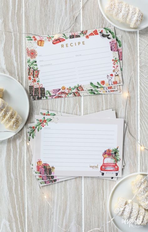 Christmas Recipe Card Printable - Holiday Recipe Card Download Christmas Recipe Cards Printable Free Editable, Vintage Recipe Cards Printable Free, Free Printable Christmas Recipe Cards, Recipe Templates Free, Holiday Recipe Card, Free Christmas Card, Christmas Recipe Cards, Recipe Cards Printable Free, Christmas Card Printable