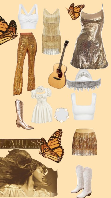 Fearless✨🤠 Taylor Swift Fearless Era Aesthetic, Eras Tour Outfits, Taylor Swift Tour Outfits, Swift Tour, Taylor Swift Fearless, Tour Outfits, Taylor Swift Outfits, Taylor Swift Concert, Taylor Swift Album