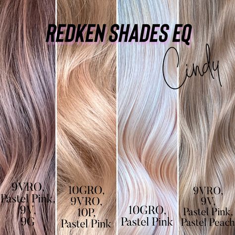 Toner For Blonde Hair, Hair Color Guide, The Right Hairstyles, Redken Hair Color, Colored Hair Tips, Redken Hair Products, Redken Shades, Pastel Pink Hair, Hair Toner