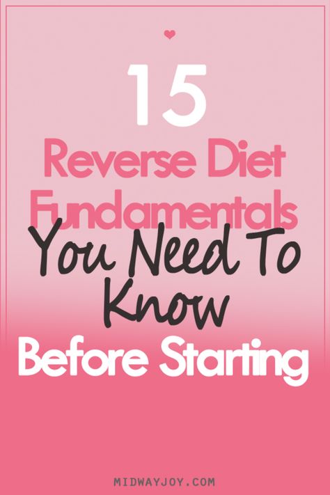 If you're looking to optimize your diet and make positive changes to your lifestyle, then learning the fundamentals of a reverse diet is the way to go! A reverse diet is a great way to increase your metabolic rate, improve performance, and manage health risks associated with restrictive dieting. So, if you're curious about the 15 basic principles of a reverse diet, then read on for more! How To Reverse Type 2, Reverse Type 2 Diet, Reverse Aging Diet, Diet Reset Plan, Reverse Health Recipes, Reverse Health Diet Plan, How To Reverse Diet, Reverse Dieting Meal Plan, Reverse Health Diet Recipes