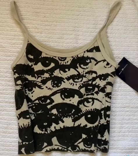 Brandy Eye Tank, Eye Tank Top, Cool Fits, Dream Clothes, Brandy Melville, Aesthetic Clothes, Diy Clothes, Pretty Outfits, Clothing Items