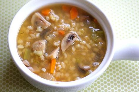 Mushroom Barley Soup Recipe Jewish Food Traditional, Mushroom Barley, Mushroom Barley Soup, Jewish Holiday Recipes, Jewish Cuisine, Kosher Cooking, Barley Soup, Passover Recipes, Kosher Recipes