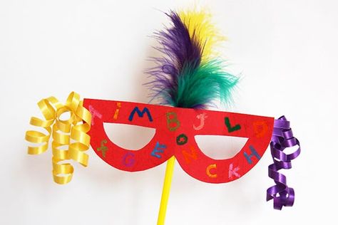 Arts For Kids, Wearable Crafts, Mask Craft, Mardi Gras Crafts, Fun Craft Ideas, The Letter B, Masks Crafts, Kids Pages, Alphabet Crafts