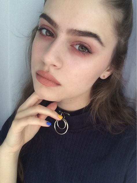 Alexa Mareka No Make Up Make Up Look, Drag Make-up, Look Grunge, Ideas De Maquillaje Natural, Tumblr Grunge, White Makeup, Beauty Make-up, Le Happy, Grunge Look