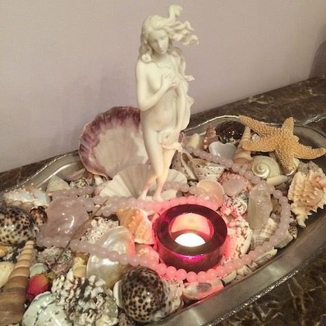 Alrighty Aphrodite, Lady Aphrodite, Altar Inspiration, Greek Deities, Goddess Party, Sacred Space Altar, Goddess Aphrodite, Aphrodite Aesthetic, Aphrodite Goddess