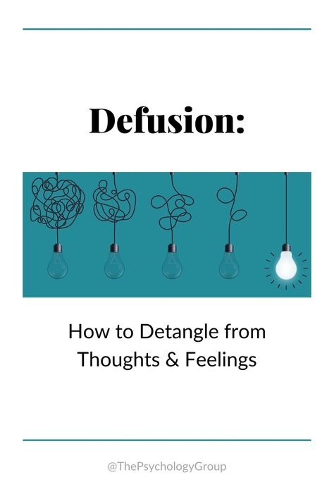 Cognitive Defusion: Techniques to Get Separation From Unhealthy Thoughts and Emotions. Act Defusion Techniques, Cognitive Defusion Techniques, Thought Defusion, Defusion Techniques, Cognitive Defusion, Emotion Activities, Empath Traits, Counselling Tools, Psych Major