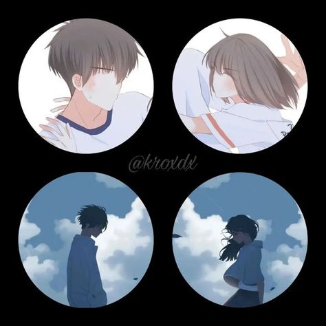 Matching Insta Pfp Couple, Matching Pdp, Anime Sweet Couple, Couple Profile, Animation Wallpaper, Match Pfp, Male Profile, Pink Flowers Wallpaper, Happy Birthday Template