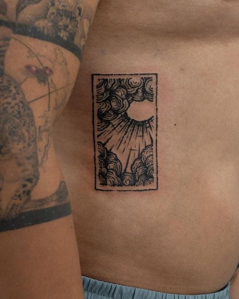 Wood (@wood_darkness) • Instagram photos and videos Sunset Tattoos Men, Block Print Tattoo, Wood Cut Tattoo, Woodblock Tattoo, Portal Tattoo, 2024 Tattoo, Woodcut Tattoo, Medieval Tattoo, Sunset Tattoos