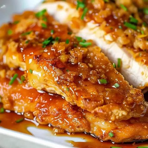 Double Crunch Honey Garlic Chicken Breasts Maple Glazed Chicken Bites, Crunchy Honey Garlic Chicken, Honey Crusted Chicken, Double Crunch Honey Garlic Chicken, Crackpot Chicken, Chicken Breast Meals, Single Meals, Crispy Honey Garlic Chicken, Garlic Chicken Breast Recipes