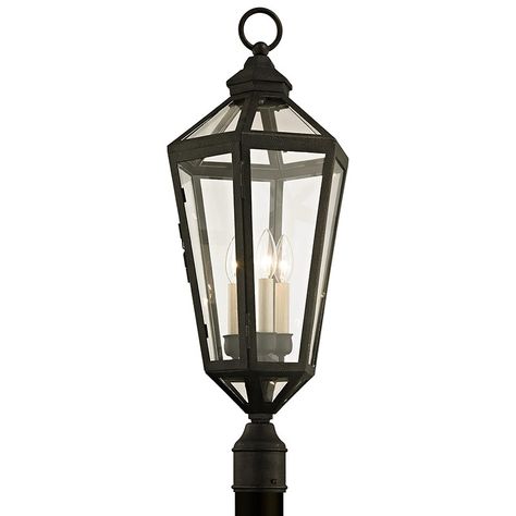 CALABASAS P6375 | Hudson Valley Lighting Group Lantern Head, Light Post, Corbett Lighting, Post Lighting, Lantern Post, Troy Lighting, Glass Lantern, Outdoor Post Lights, Hudson Valley Lighting