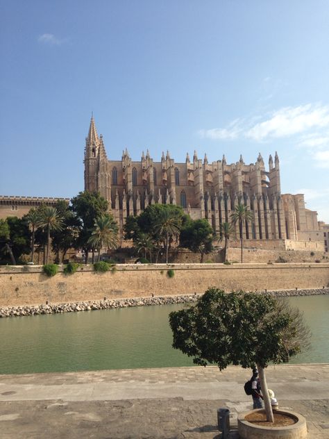 La Seu, Palma, Majorca. Such a beautiful cathedral. Palma Majorca, Majorca, Monument Valley, Monument, Favorite Places, Natural Landmarks, Travel, Nature