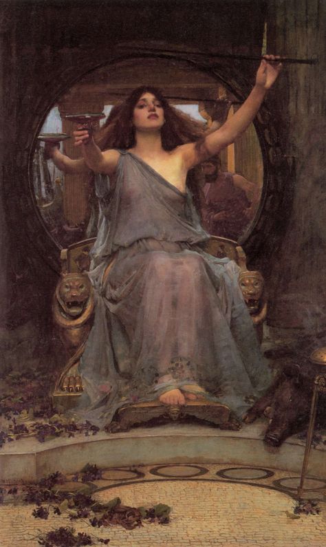 circe john william waterhous Waterhouse Paintings, Famous Art Paintings, Witch Painting, Pre Raphaelite Art, John Everett Millais, John William Waterhouse, Paintings Famous, History Painting, Pre Raphaelite