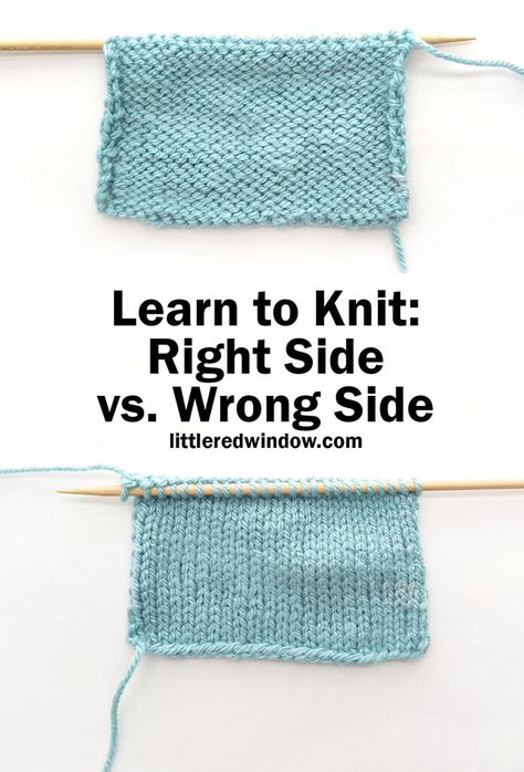 Learn to Knit: Right Side vs. Wrong Side - Which is Which? Garter Stitch Projects, Knit Videos, Snood Knitting Pattern, Simple Knitting Patterns, Unique Knitting Patterns, Stranded Knitting Patterns, Knitting Patterns For Beginners, Simple Knitting, Knitting Patterns For Babies