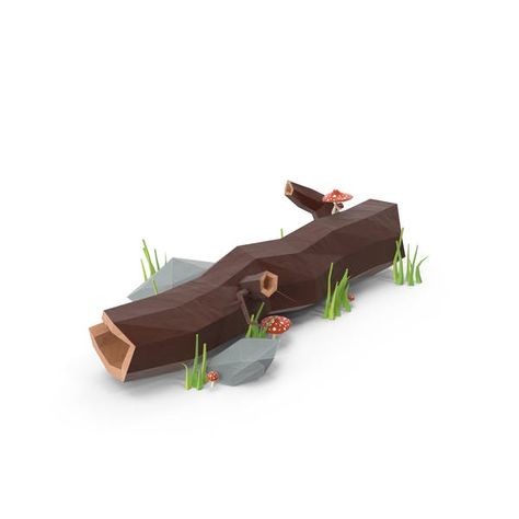 Cover Image for Low Poly Log with Mushrooms Log With Mushrooms, Reference Objects, Lowpoly 3d, 3d Cinema, Poly Art, Low Poly Games, Bg Design, Polygon Art, Isometric Art