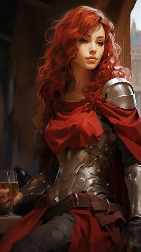 Valèn Arabelle Leclair - Approved Characters - Myth-Weavers Redhead Knight Female, Red Haired Warrior Woman, Redhead Elf Female, Red Haired Elf Female, Redhead Oc Art, Redhead Woman Art, Red Hair Fantasy Art, Red Hair Elf Female, Female Paladin Dnd