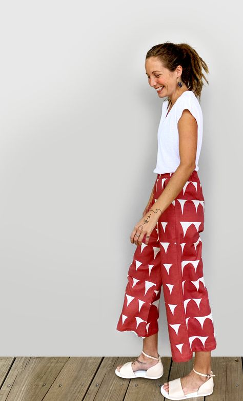 DOOPS is a bright and dreamy clothing and textile design label, home-grown in the Byron Bay hinterland of Northern NSW, Australia. Design Label, Cotton Linen Pants, Pleated Tops, Perfect Pant, Clothing And Textile, Nsw Australia, Funky Fashion, Rock Roll, Cotton Skirt