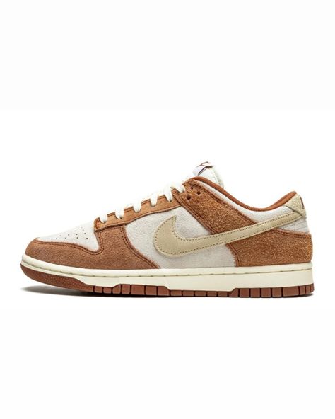 NIKE DUNK LOW PRM “Medium Curry” @stadiumgoods @nike Dunks Nike Brown, Medium Curry Dunks, Brown Dunk Lows, Nike Dunk Medium Curry, Nike Dunk Low Light Orewood Brown, Nike Dunk Low, Dunk Low, Jordan Retro, Nike Dunks